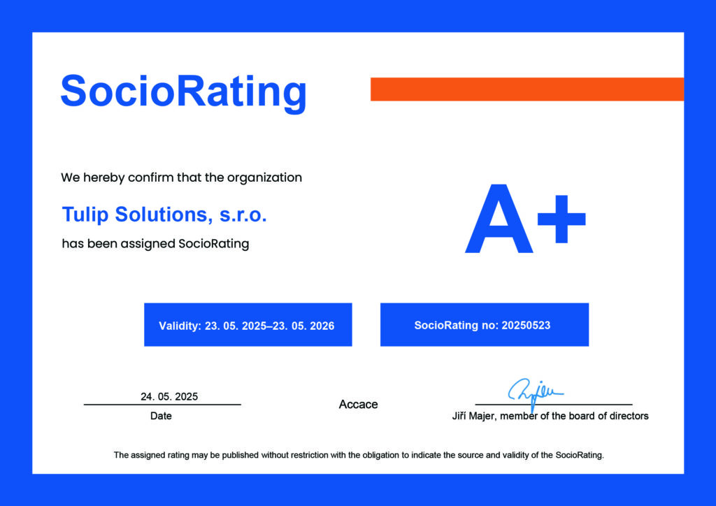 SocioRating_certificate-Tulip-sol._2025 SocioRating_certificate-Tulip-sol._2025